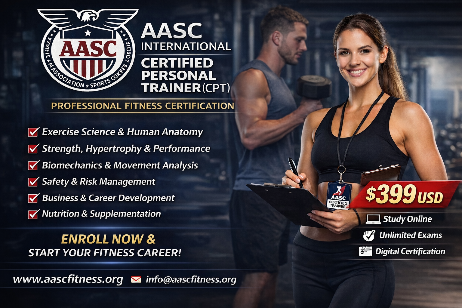 You are currently viewing AASC International Certified Personal Trainer (CPT) Certification Course 