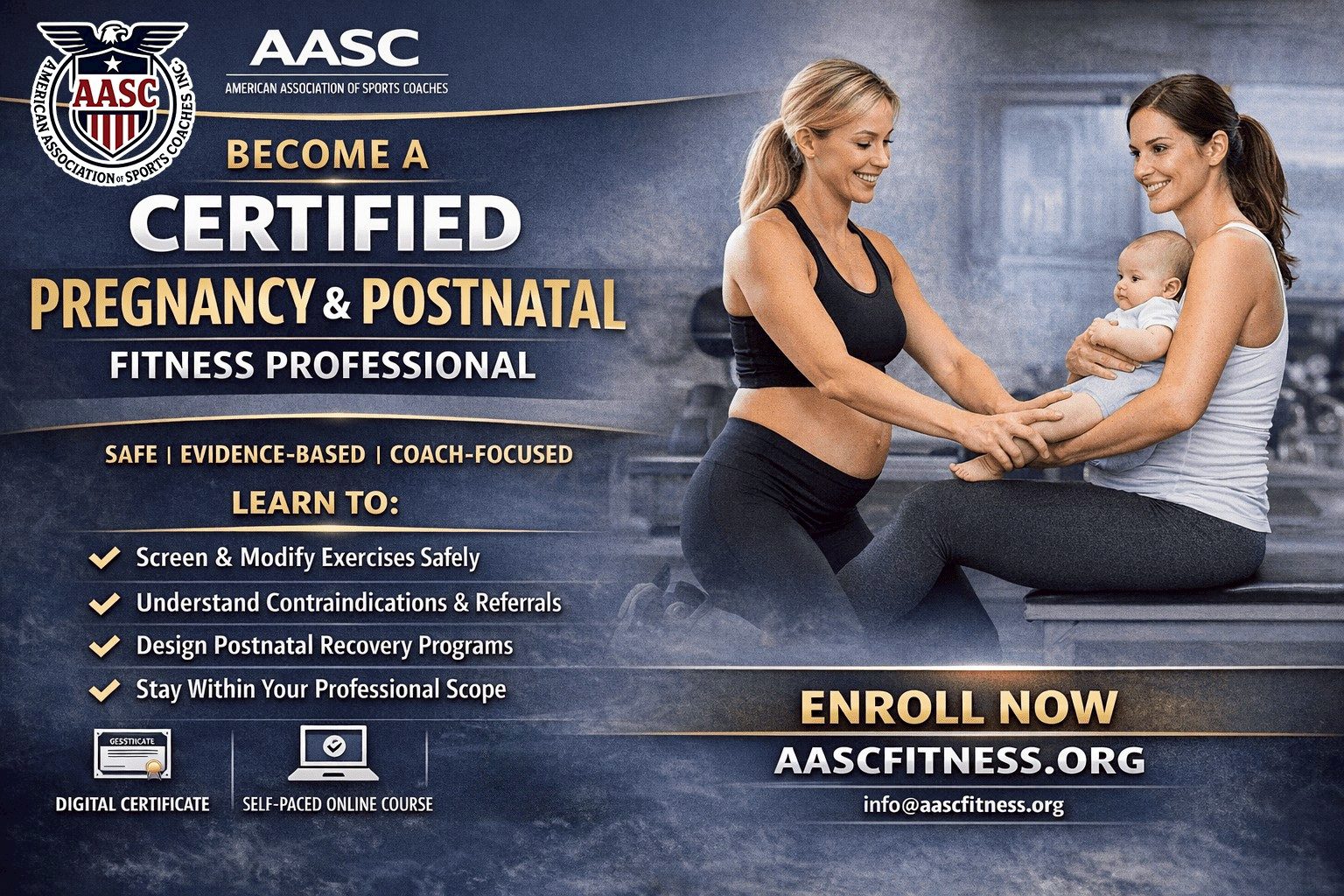 You are currently viewing AASC Pregnancy & Postnatal Fitness Coach (PPFC) Certification Course 